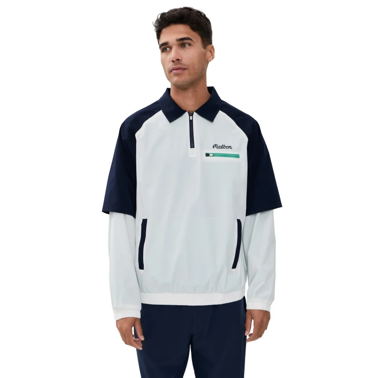 Malbon Marina Windshirt White/Midnight S