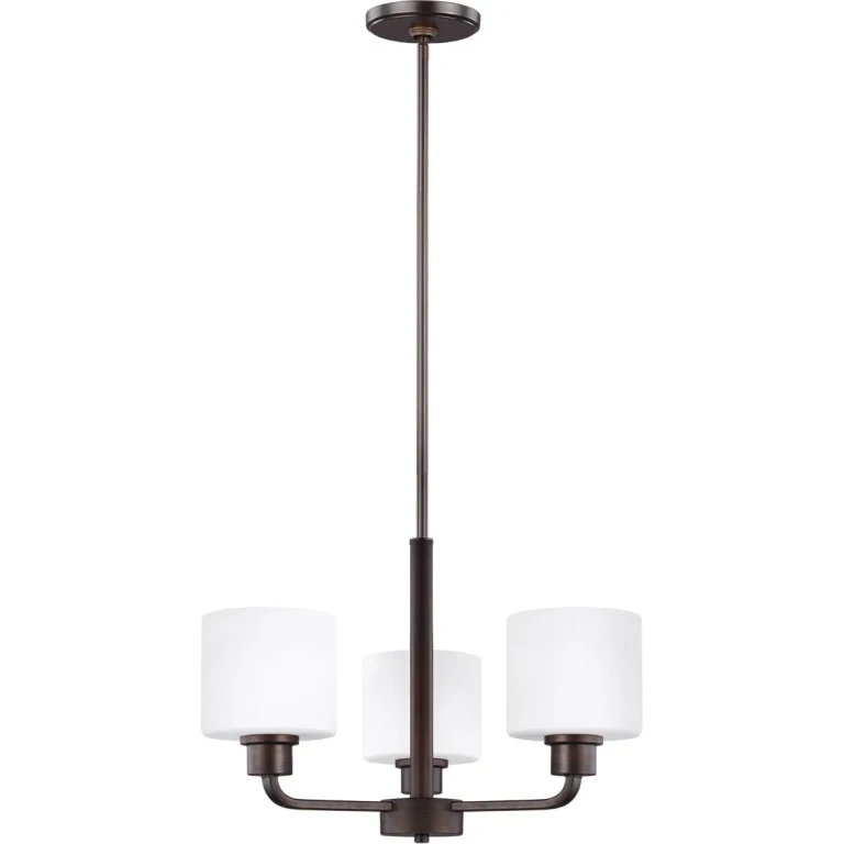 Canfield 3-Light Chandelier in Bronze