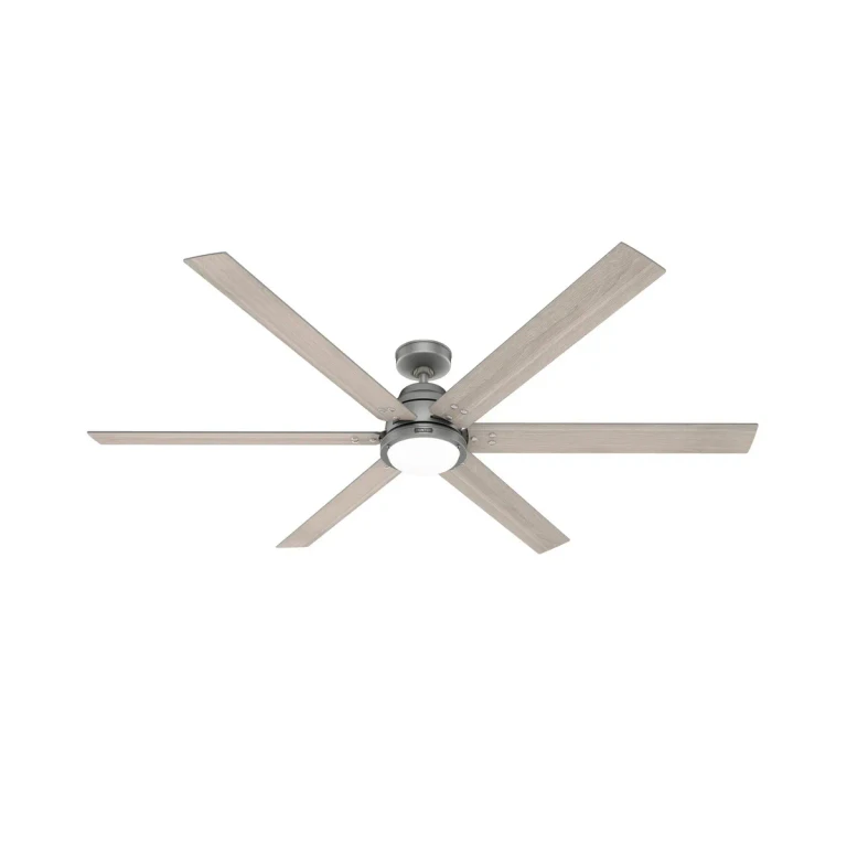 Matte Silver 60"Ceiling Fan from the Gravity Collection