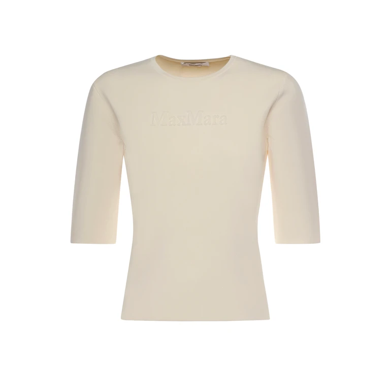 Max Mara Sweaters White Viscose - Women