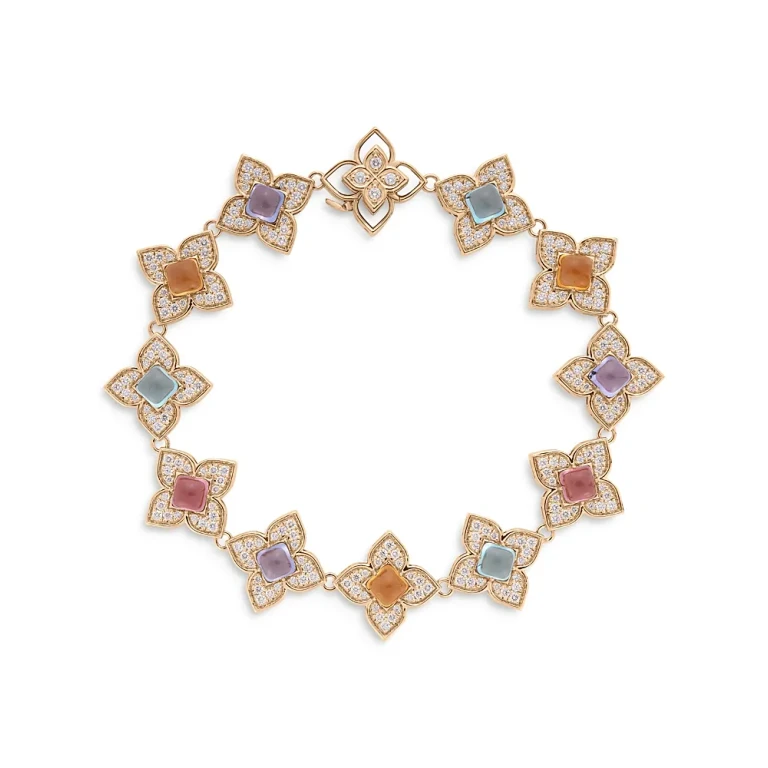 Roberto Coin 18K Rose Gold Gemstone & Diamond Venetian Princess Carnival Bracelet