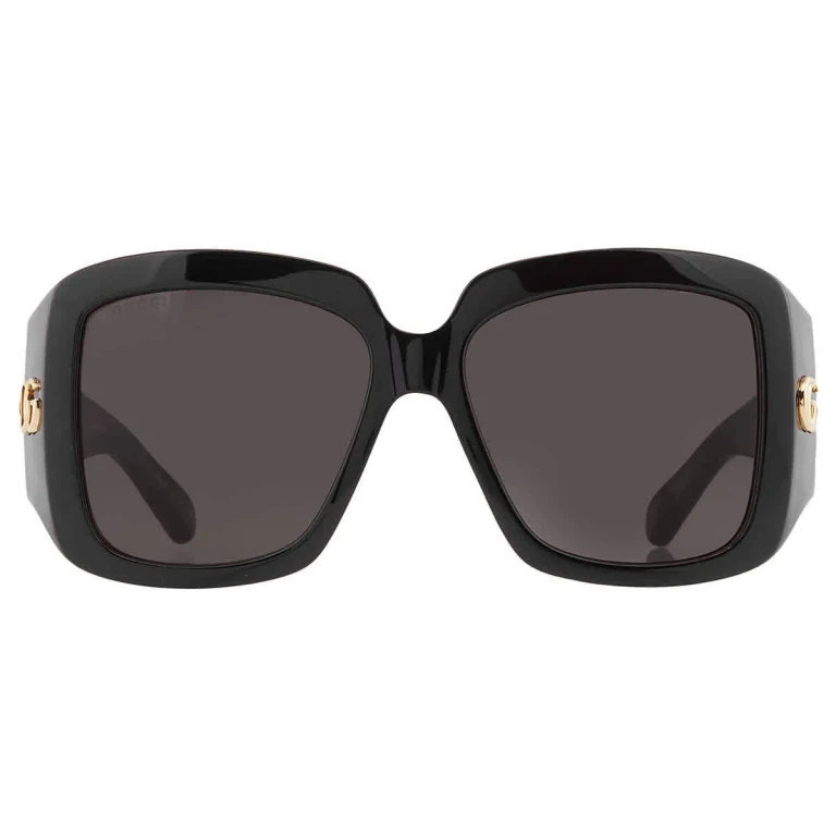 Gucci Grey Ladies Square Sunglasses GG1402S 001 55