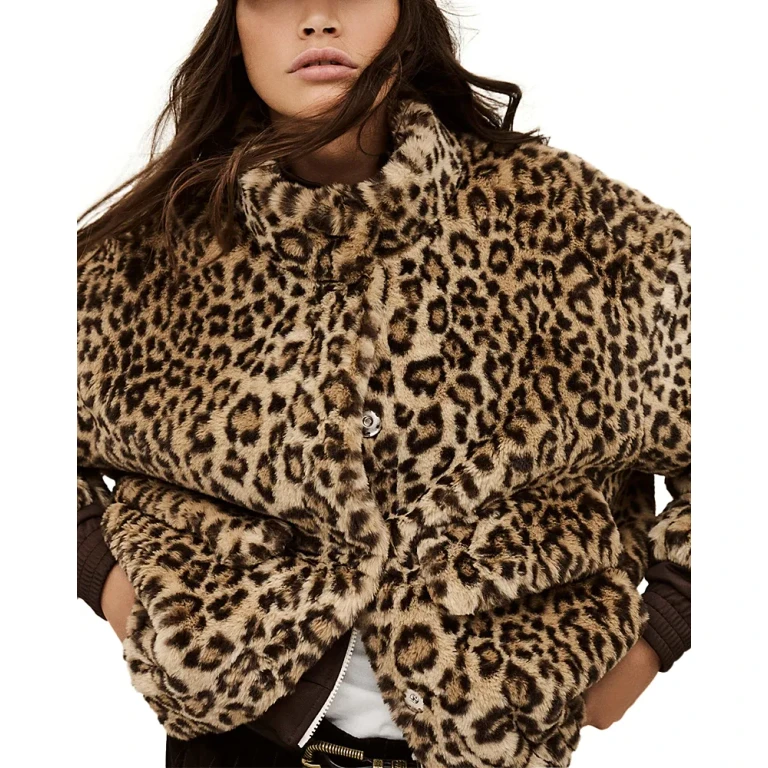 ba & sh Jaros Faux Fur Jacket