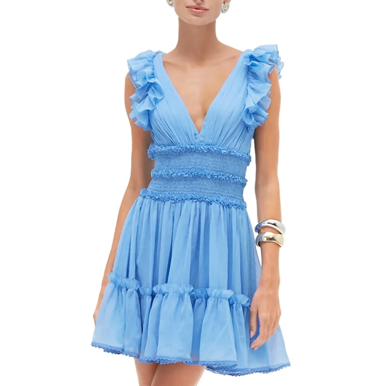 PatBO Chiffon Wonderland Mini Dress