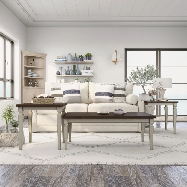 Condway Antique Blue 3 Piece Coffee Table Set