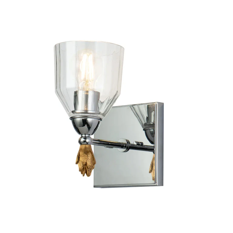 Polished Chrome One Light Wall Sconce from the Felice Collection