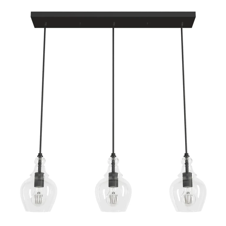 Noble Bronze Three Light Linear Cluster from the Maple Park Collection
