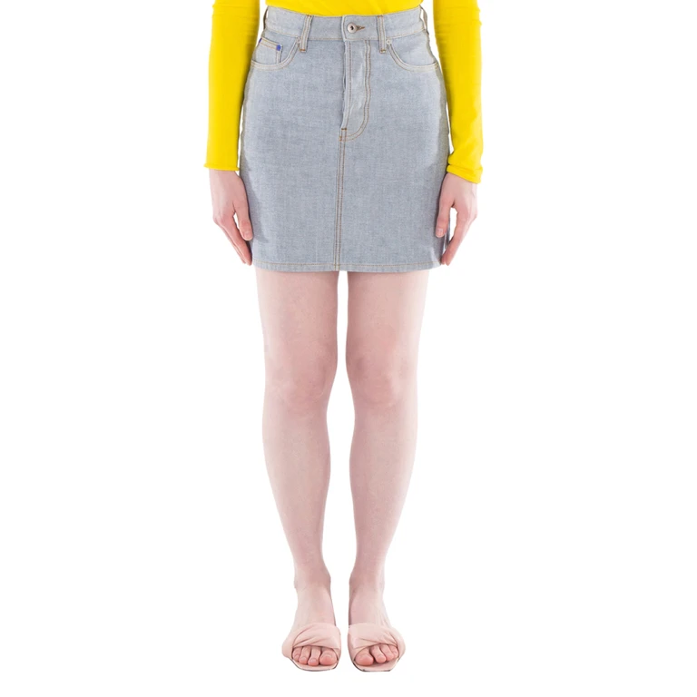 Burberry EKD Jacquard Denim Skirt