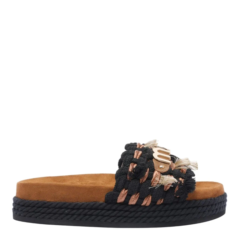 Heeled Sandal Woman color Black (451008KBLA)