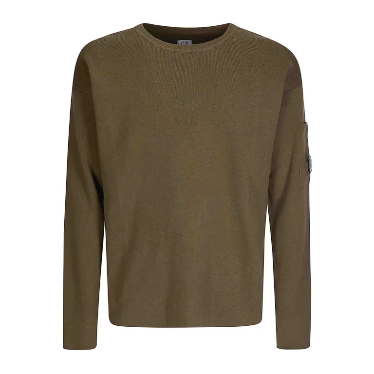 C. P. Company Pull Col Rond - Vert