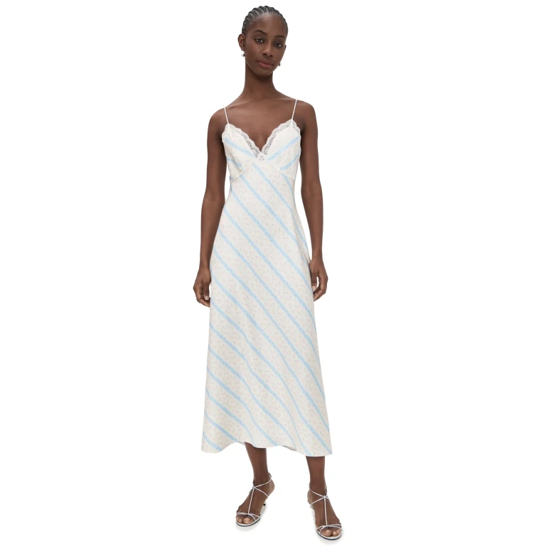 LoveShackFancy Manuela Dress Cotton Skies XS