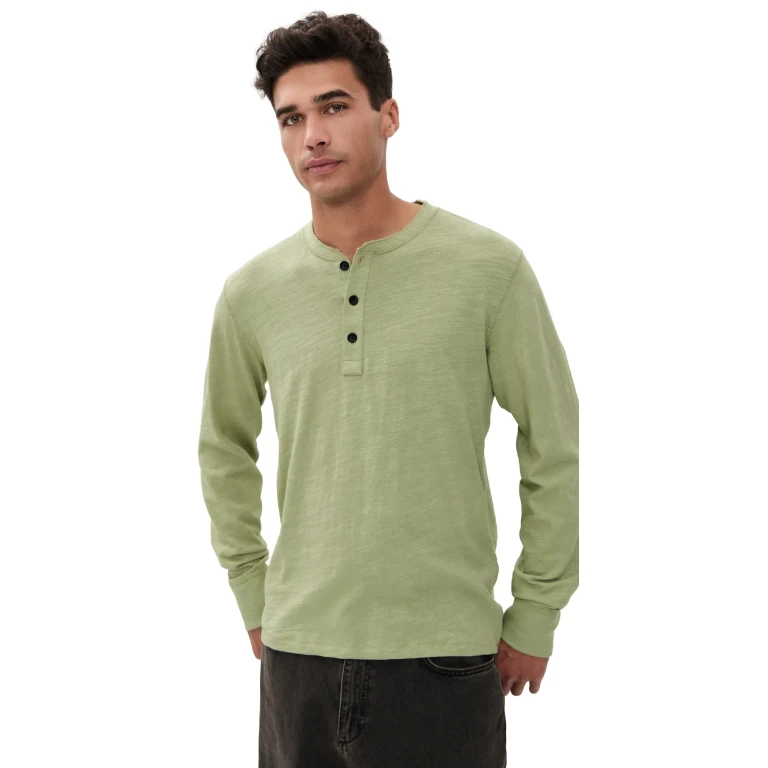 rag & bone Classic Flame Henley Dryms XL