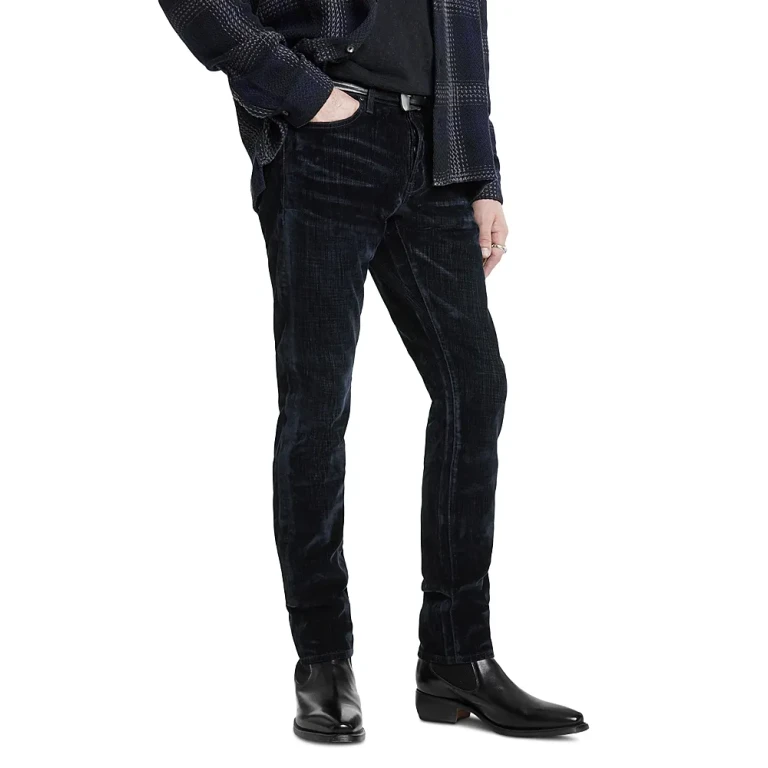 John Varvatos Luca Slim Fit Jeans in Dark Brown