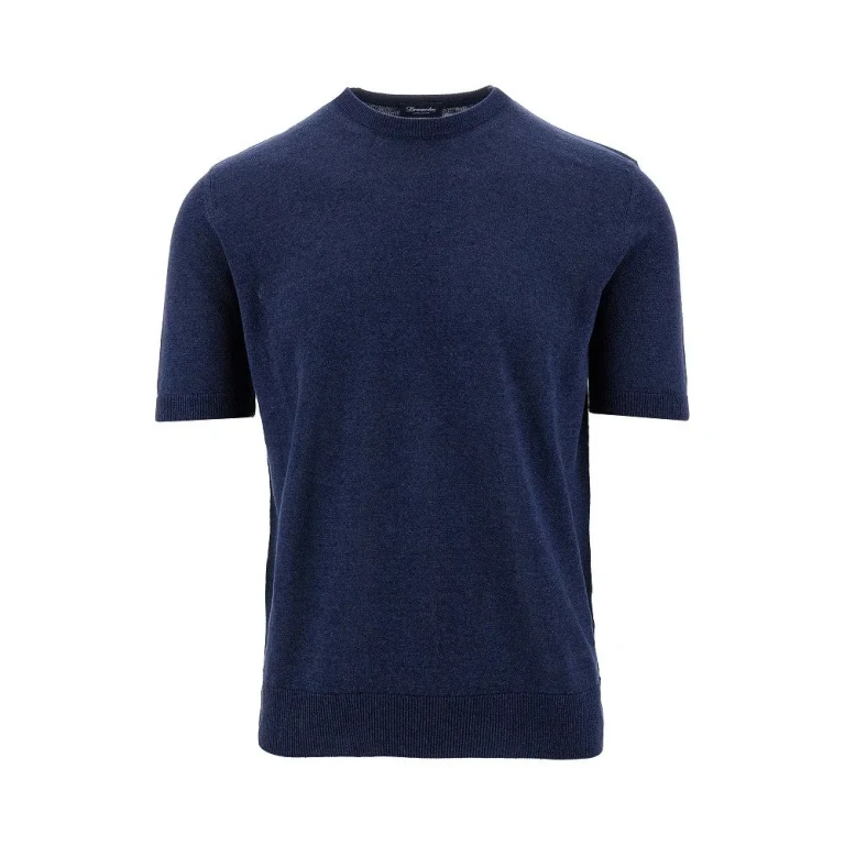 DRUMOHR Linen-blend knitted T-shirt Man 50
