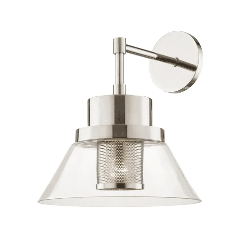 Paoli 15" Wall Sconce in Polished Nickel