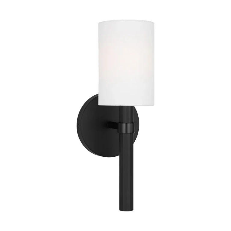 Midnight Black Wall Sconce from the Manor Collection