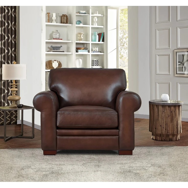 Eglinton Brown Leather Chair