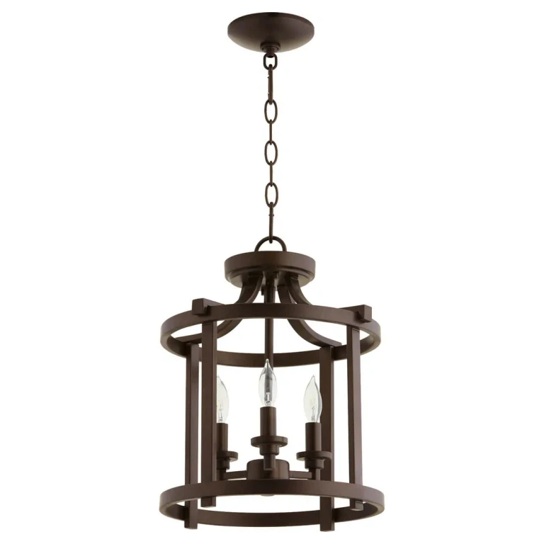 Quorum Lancaster 3-Light 13" Pendant Light in Oiled Bronze