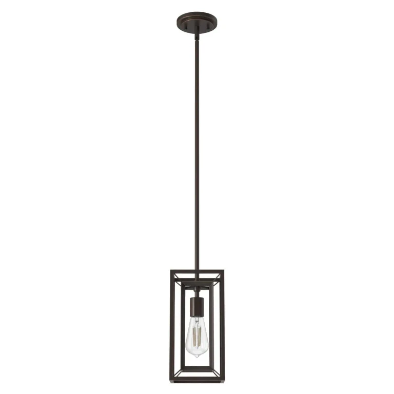 Onyx Bengal One Light Mini Pendant from the Doherty Collection