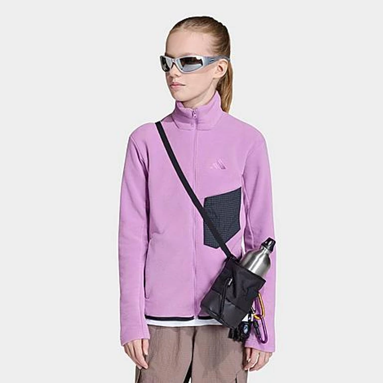 Big Kids Terrex Multi Full-Zip Hiking Jacket in Preloved Purple Size: XXS