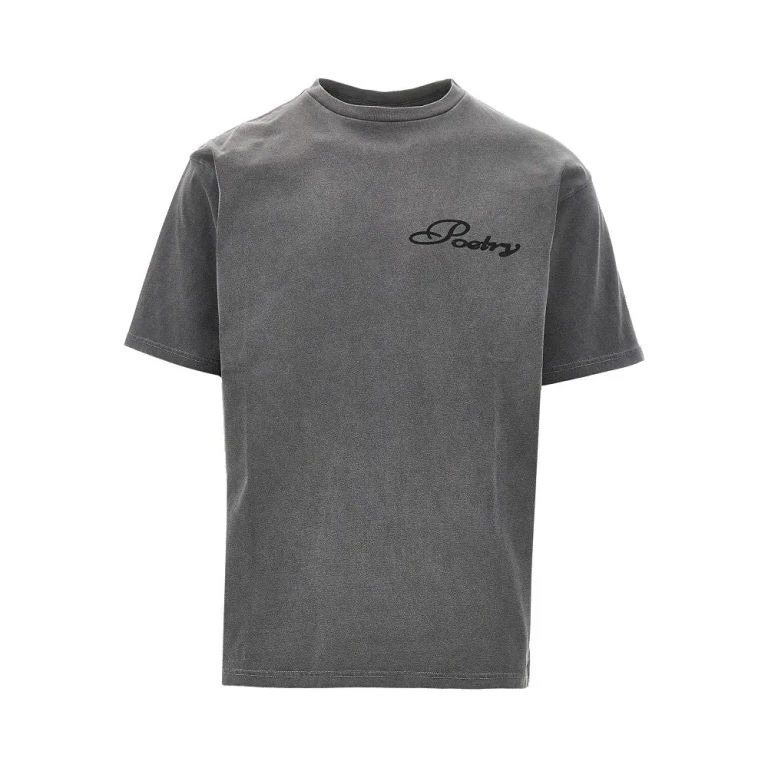 PUBLIC POSSESSION Cotton T-shirt with 'Poetry' print Man S
