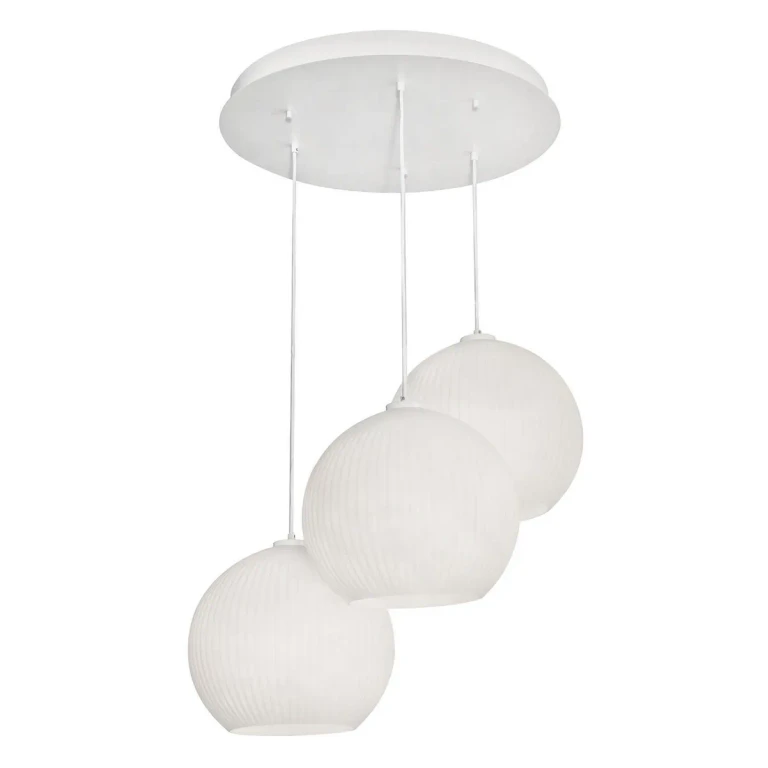 Cleo 3-Light Pendant in White