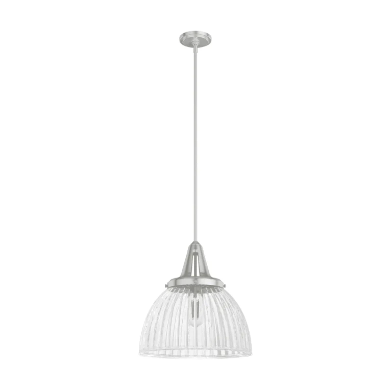 Hunter Cypress Grove 1-Light Pendant in Brushed Nickel