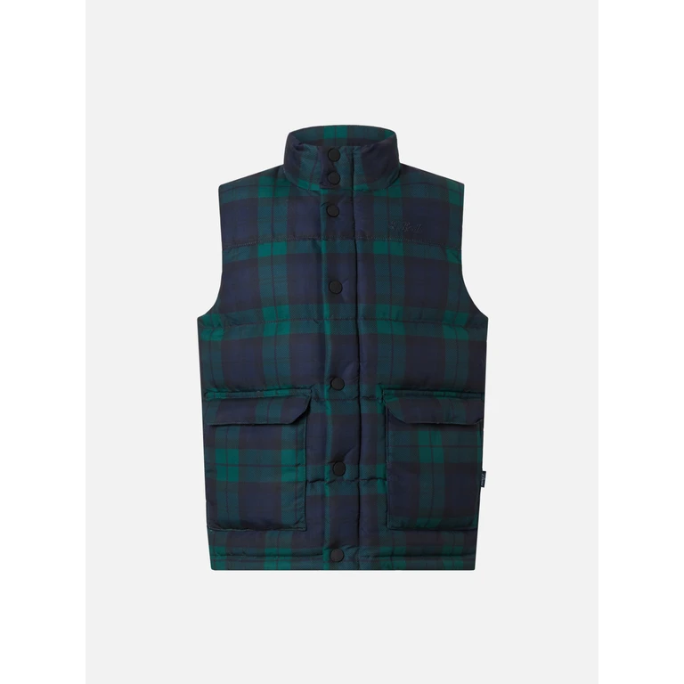 Mc2 Saint Barth Morris Jr Waterproof Padded Gilet With Mickey Print Disney Special Edition Blue Vest