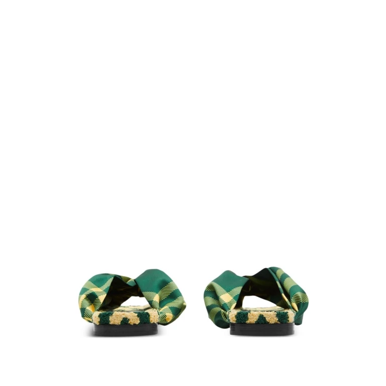 Burberry Sandals Green Lining: Viscose - Women