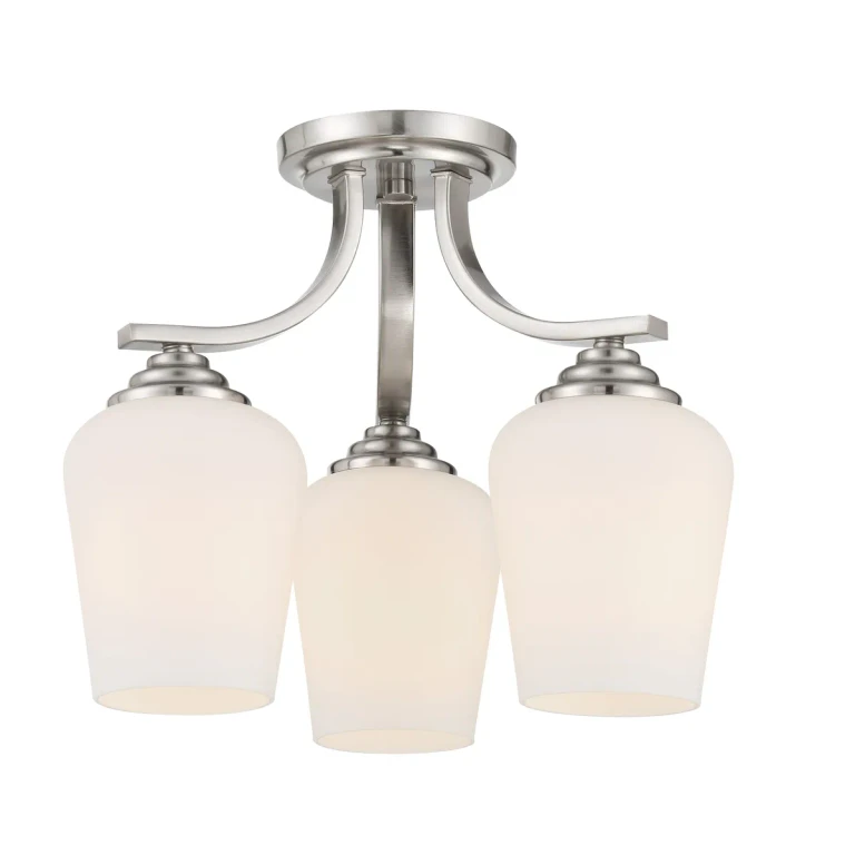 Shyloh 3-Light Ceiling Light in Brushed Nickel