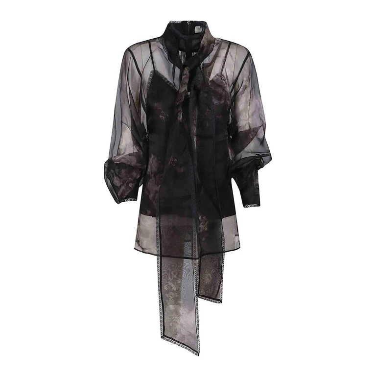 Zimmermann Printed Organza Hypnotic Blouse