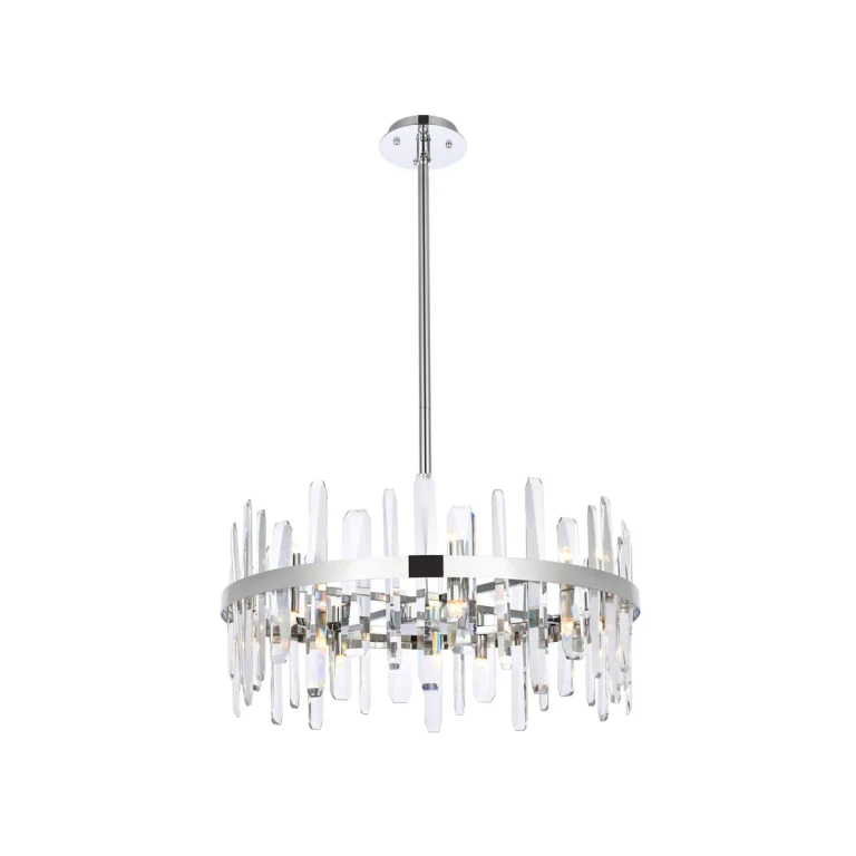 Chrome 14 Light Pendant from the Serena Collection