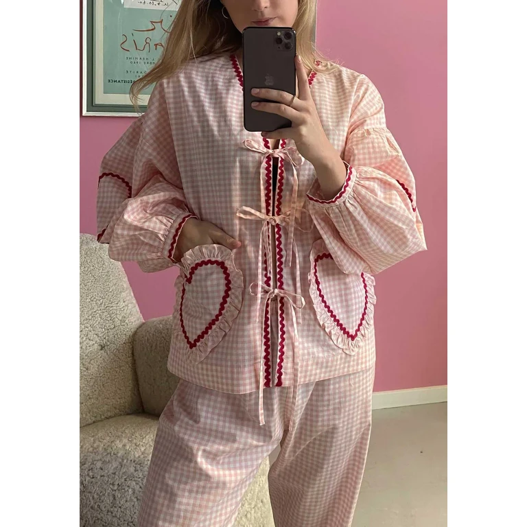 Jacket Astrid Pink-Checks