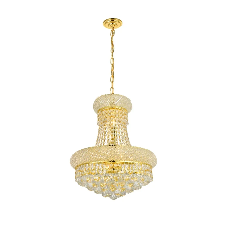 Gold Eight Light Pendant from the Primo Collection