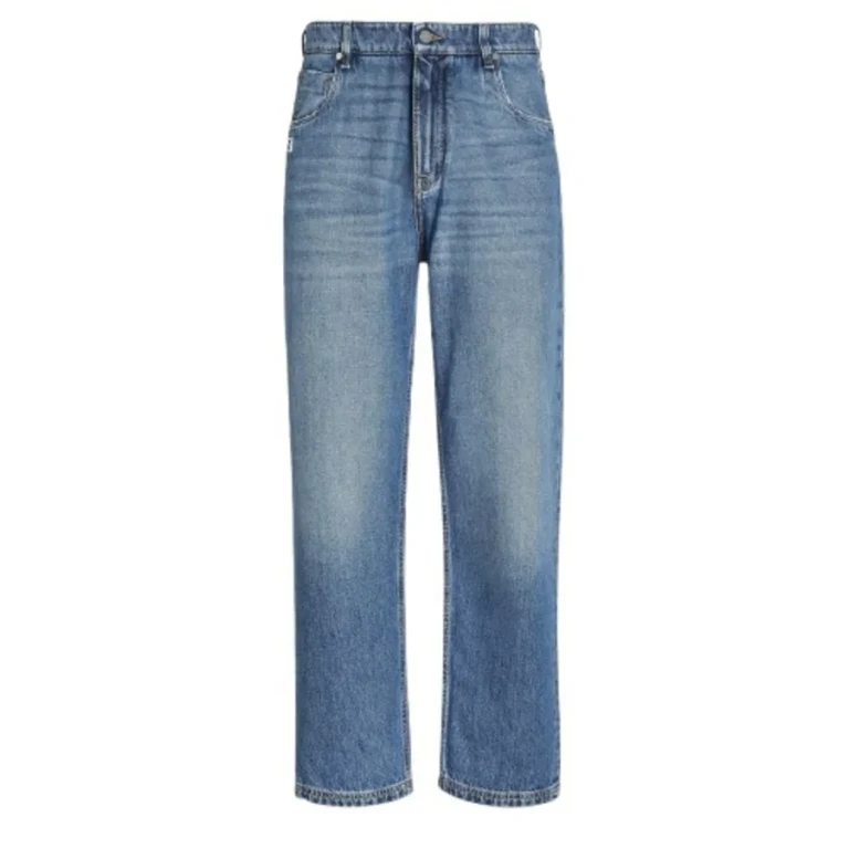 Fendi Mens Straight-Cut Long Jeans