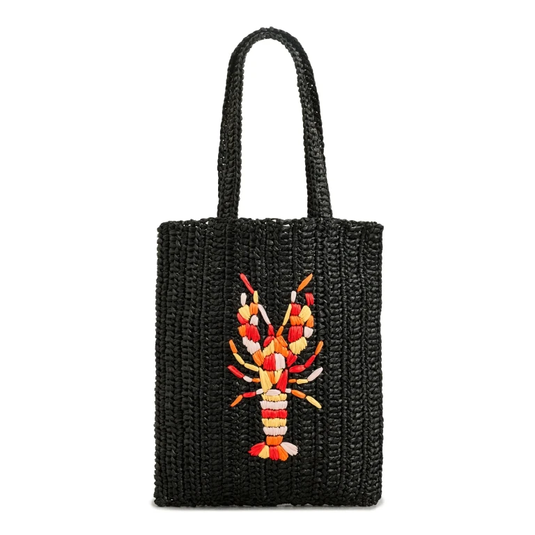 Maria La Rosa Lobster Crochet Bag Black One Size