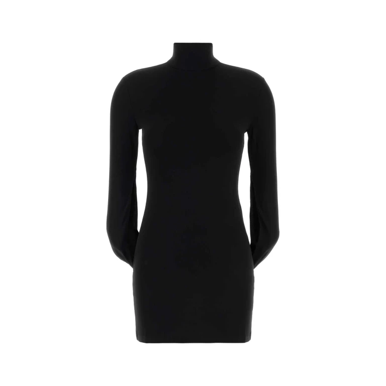 Alexander Wang Black Stretch Jersey Mini Dress