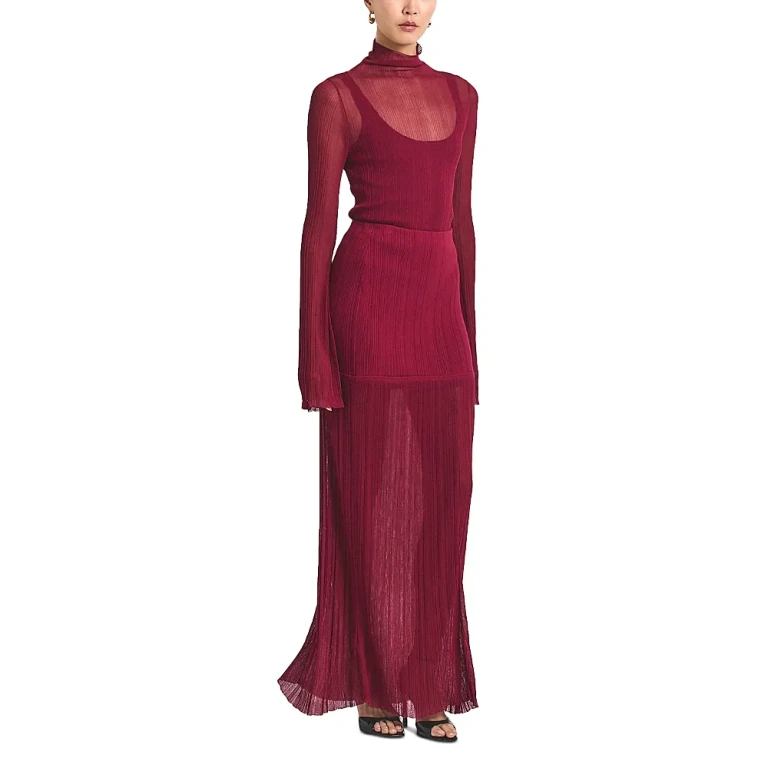 Derek Lam 10 Crosby Romina Sheer Knit Skirt