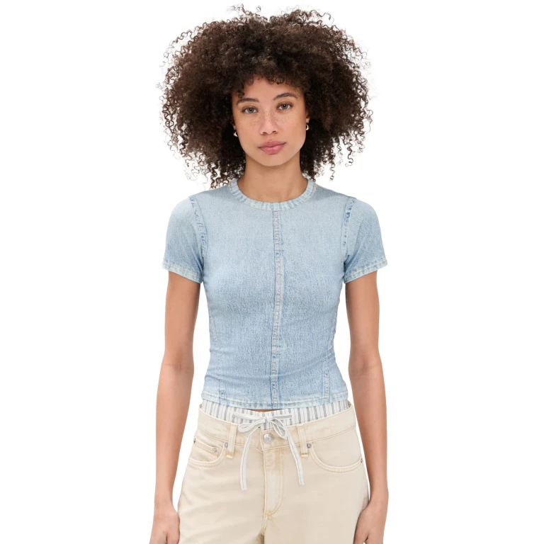 rag & bone Rb Miramar Jersey Baby Tee Aria XXS