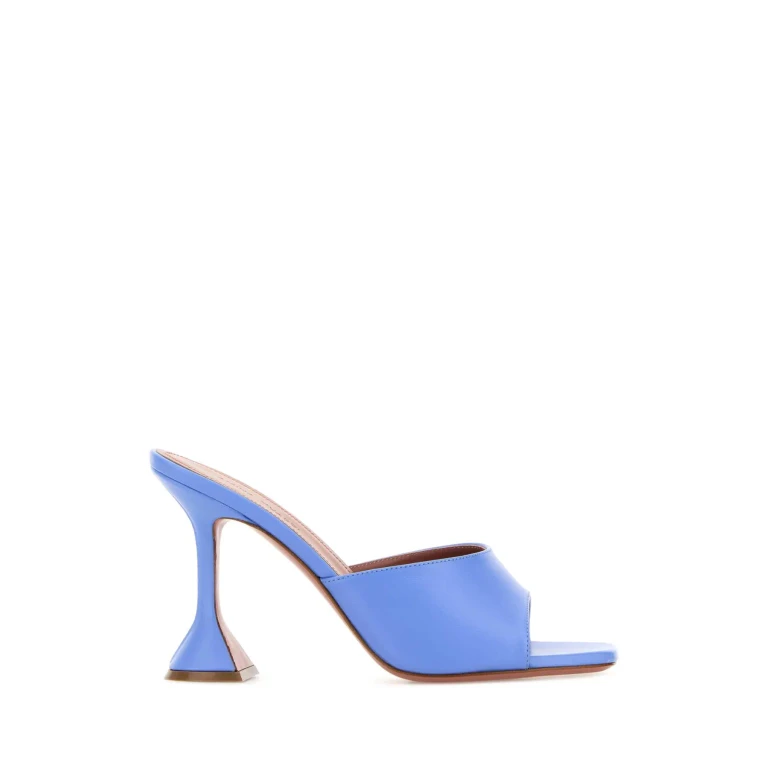 Lupita Croc-Print Leather Mules (LUPITASLIPPER95BABYBLUE)