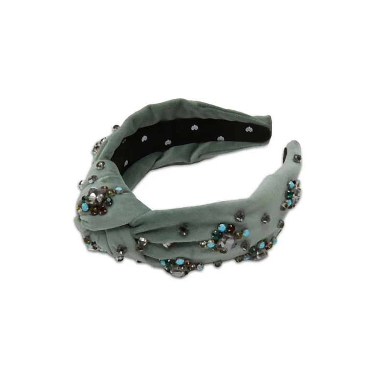 Lele Sadoughi Knotted Twinkle Crystal Headband