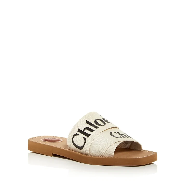 Chloe Women's Woody Logo Slide Sandals
