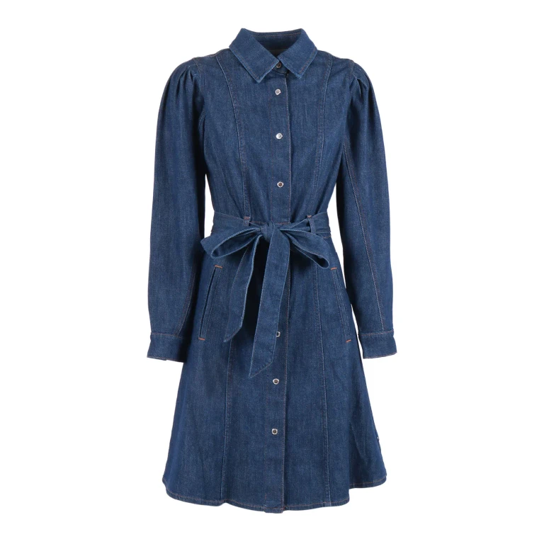 7 For All Mankind Puff Sleeves Dress Short Halona