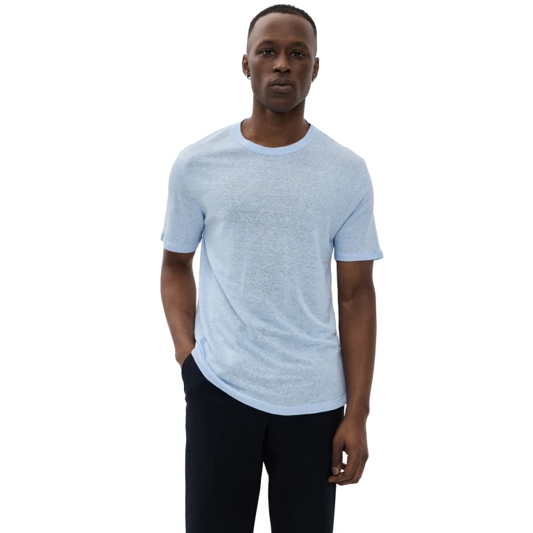 Officine Generale Linen Tee Dream Blue XL