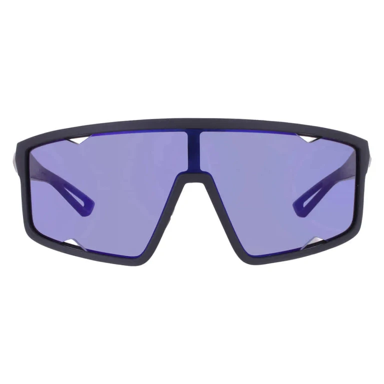 Prada Linea Rossa Dark Blue Mirror Violet Shield Mens Sunglasses PS A03S 1BO10J 41