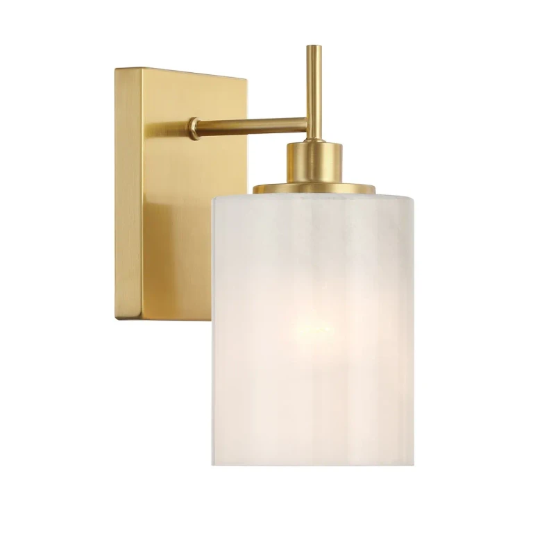 Wall Sconce in Natural Brass