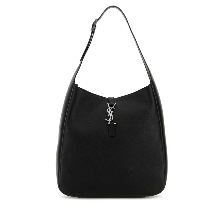 Saint Laurent Black Leather Le 5 Ã 7 Shoulder Bag