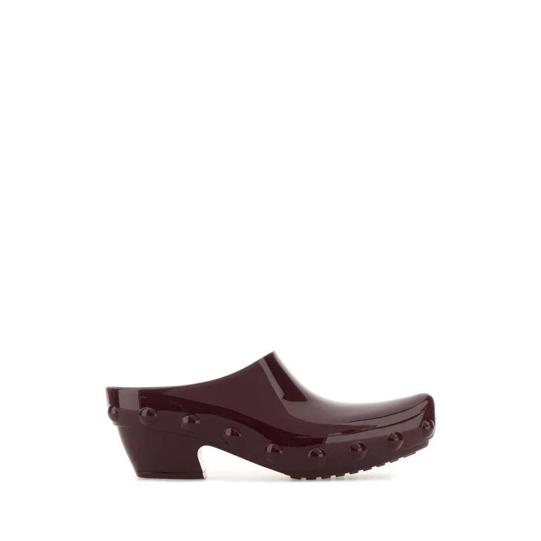 Bottega Veneta Aubergine Rubber Gondola Mules