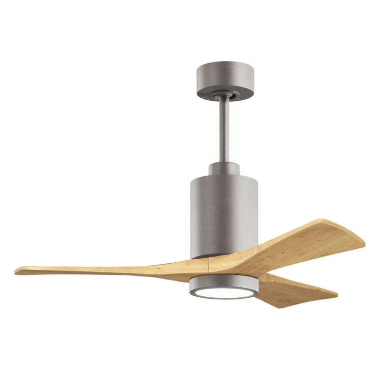 Brushed Nickel 42" Ceiling Fan from the Patricia-3 Collection