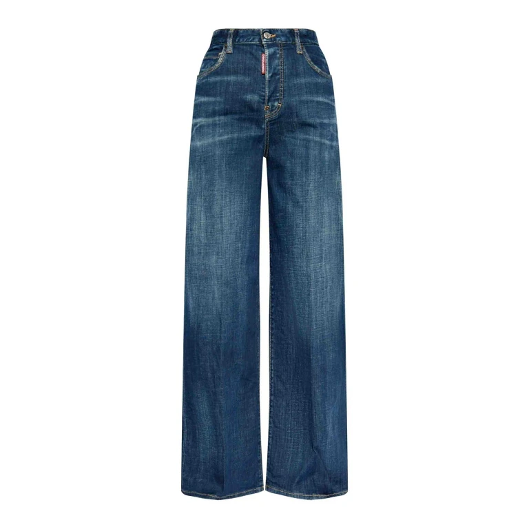 Dsquared2 Logo Patch Flared Jeans